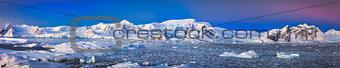 snow-capped mountains panorama