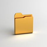 folder file document data object 3D illustration