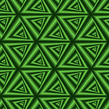 Seamless pattern with green triangle forms