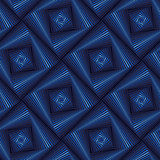 Seamless pattern with blue quadratic forms
