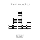 Equalizer. Linear vector icon