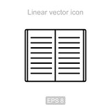Open books. Linear vector icon.