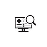 Search Online Instruction and Services Icon.