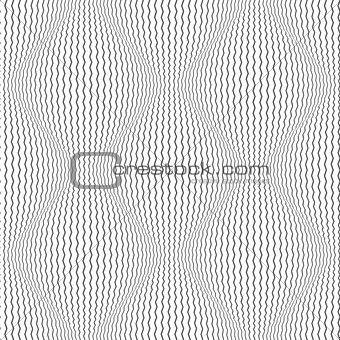 Seamless lines pattern. 3D illusion.
