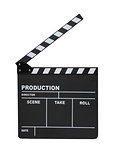 Clapperboard isolated