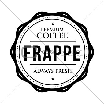 Coffee Frappe vintage stamp