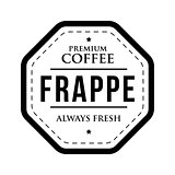 Coffee Frappe vintage stamp