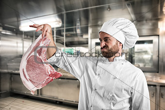 Disgusted vegetarian chef