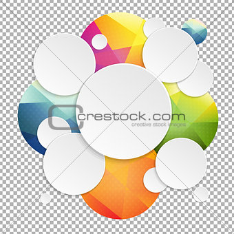 Colorful Speech Bubbles With Transparent Background