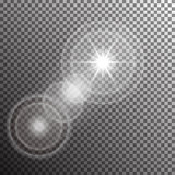 Vector transparent sunlight special lens flare