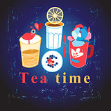 Stock vector Tea time