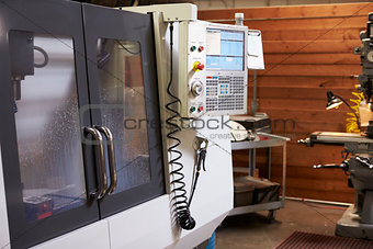 CNC Machine In Engineering Factory
