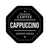 Coffee Cappuccino vintage stamp