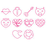 heart icon set