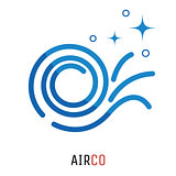 Air conditioning logo concept.