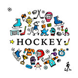 Hockey banner, sketch for your design