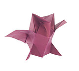 Purple owl of origami.