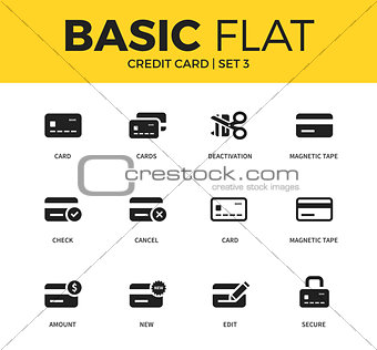 Basic set of credit card icons