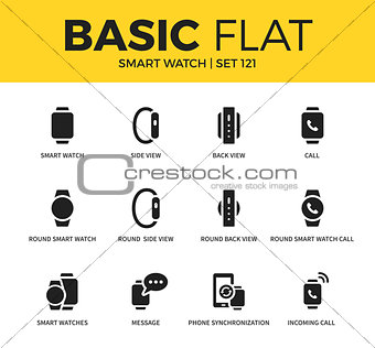 Basic set of Smart watch icons