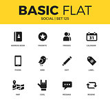 Basic set of Social icons