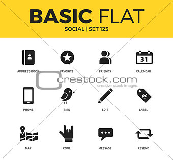 Basic set of Social icons
