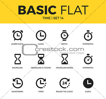 Basic set of time icons