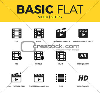 Basic set of Video icons