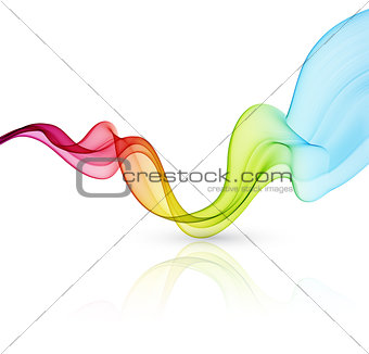Abstract wave vector background, rainbow waved lines