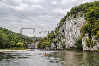 the rocky shores of the Danube, Germany