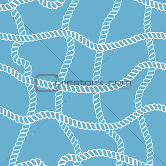 Seamless vector pattern with rope