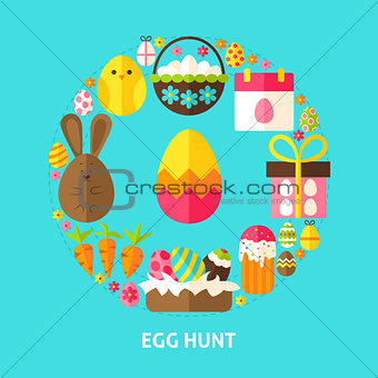 Egg Hunt Postcard