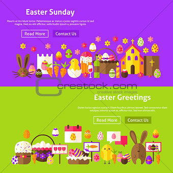 Easter Greetings Website Banners