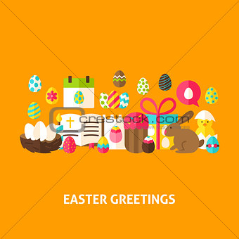 Easter Greeting Postcard