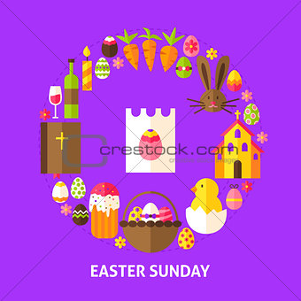 Easter Sunday Postcard
