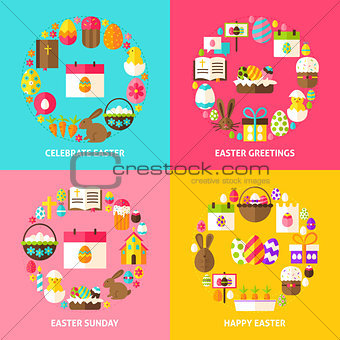 Happy Easter Concepts Set