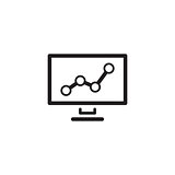 Business Analytics Icon. Concept. Flat Design.