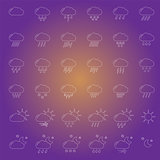 set with weather icons