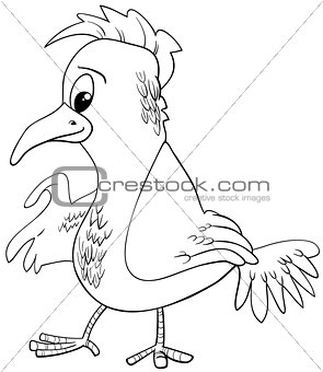 bird character coloring page