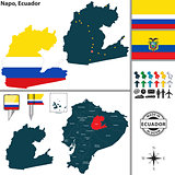 Map of Napo, Ecuador