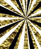 Abstract background with golden rays