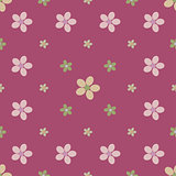 Flower seamless pattern background.