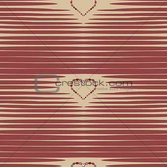 Heart abstract background vintage pattern.