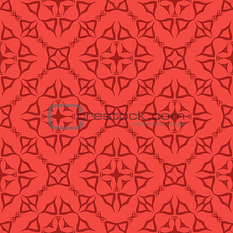 Red Decorative Retro Seamless Pattern