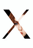 X letter beauty makeup girl creative fashion font