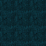 Lacy geometric seamless pattern in blue and black