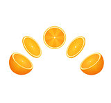 orange fruit set