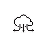 Accelerate Your Cloud Icon. Business Concept. Flat Design.