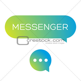 Messenger icon vector