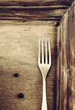 Fork and wood