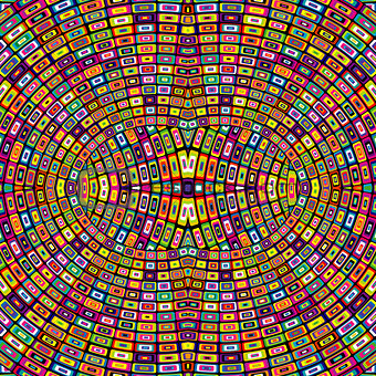 Mosaic optical background